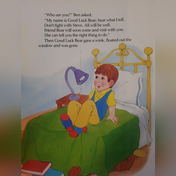 Ben's New Buddy (Tale from the Care Bears) vtg kids book about dealing w Bully - Picture 7 of 10